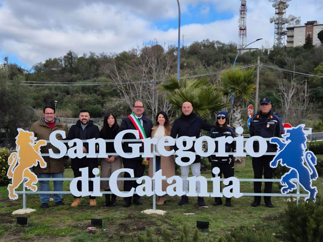 Nuova Segnaletica di Benvenuto a San Gregorio di Catania